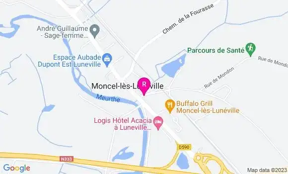 Localisation Restaurant  Le Grand Cerf