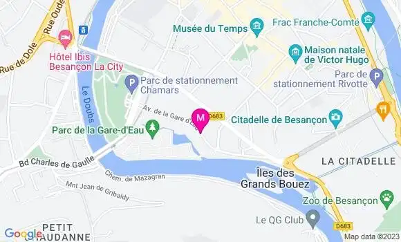 Localisation Restaurant  La Guinguette de la Gare d