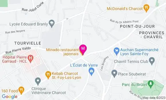 Localisation Restaurant Japonais Minado