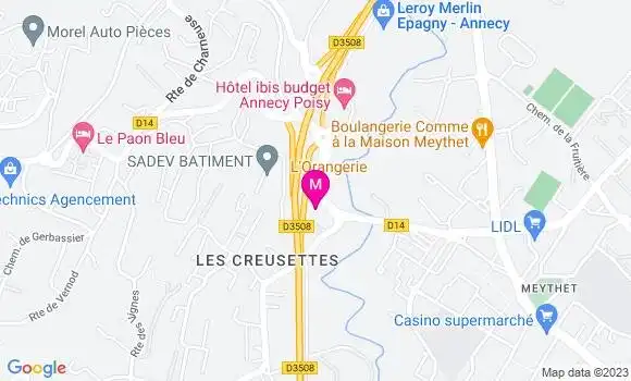 Localisation Restaurant  L