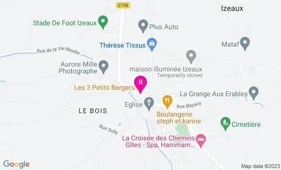 Localisation Restaurant  Les 3 Petits Bergers