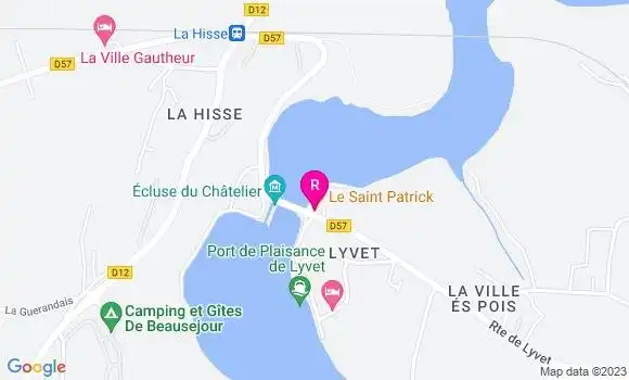 Localisation Restaurant  Le Saint Patrick