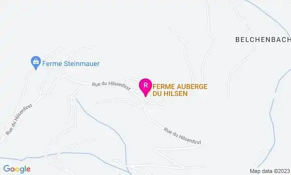 Localisation Ferme Auberge du Hilsen