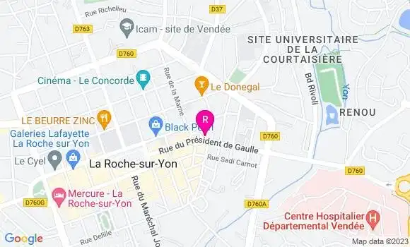 Localisation Pizzeria Le Crystalin