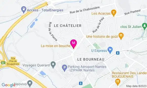 Localisation Restaurant  La Mise en Bouche