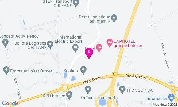 Localisation Restaurant Hôtel Cap 117