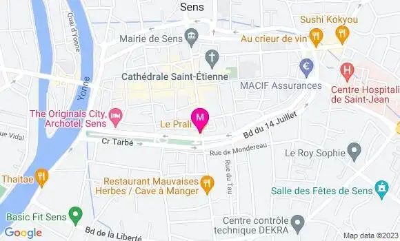 Localisation Restaurant Asiatique Le Prali