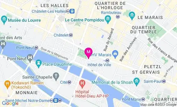 Localisation Brasserie Les Deux Théâtres