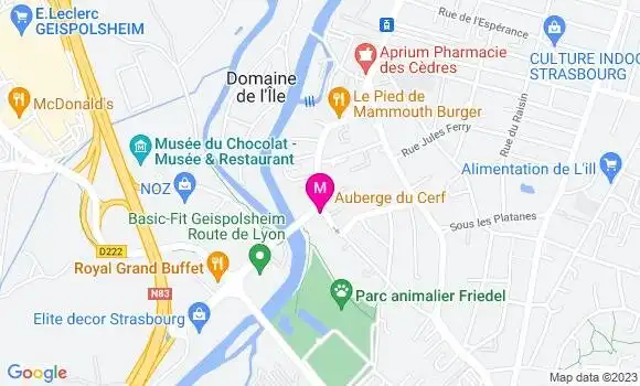 Localisation Auberge du Cerf