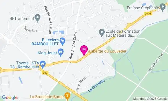 Localisation Auberge du Louvetier