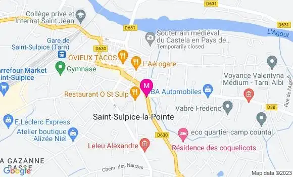 Localisation Brasserie du Grand Rond