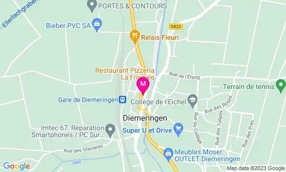 Localisation Restaurant  La Fringale