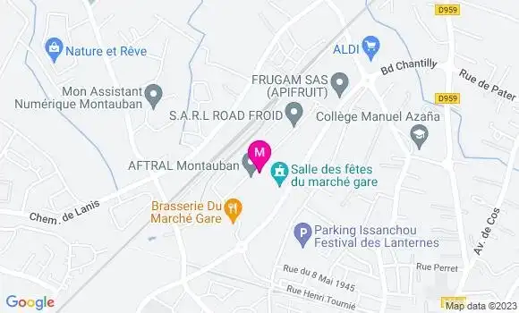 Localisation Brasserie des Primeurs