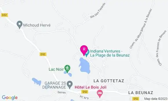 Localisation Restaurant  A la Belle étoile