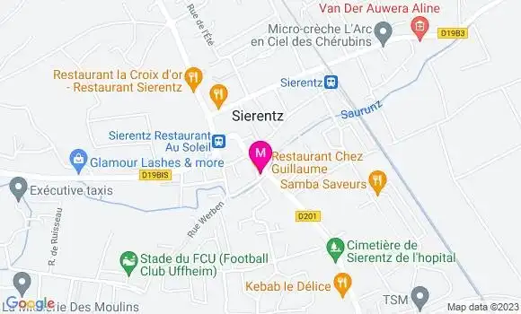 Localisation Restaurant  Chez Guillaume