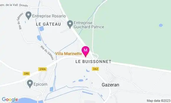 Localisation Restaurant Gastronomique Villa Marinette