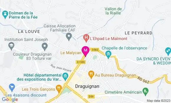 Localisation Pizzeria Le Malycan