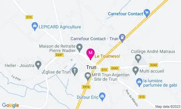 Localisation Restaurant  Le Tournesol