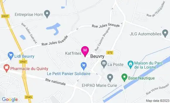 Localisation Restaurant  Le Retro
