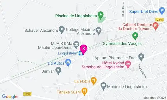 Localisation Restaurant  A la Gare