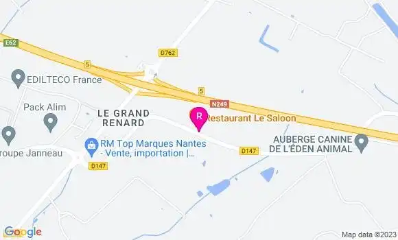 Localisation Restaurant  Le Saloon