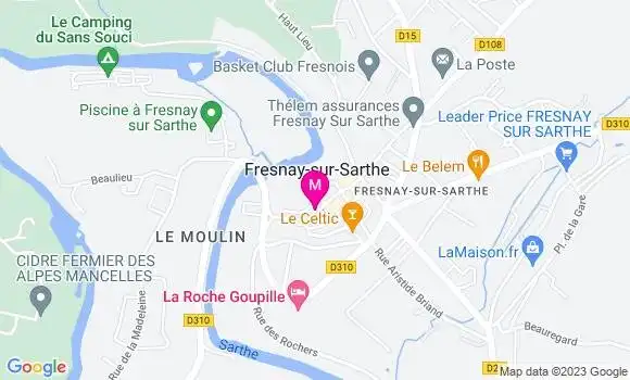 Localisation Brasserie Les Alpes Mancelles