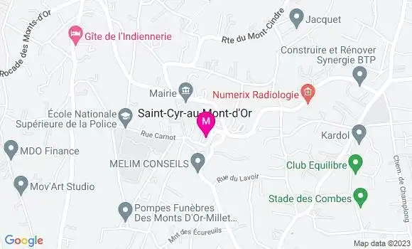 Localisation Brasserie des Monts d