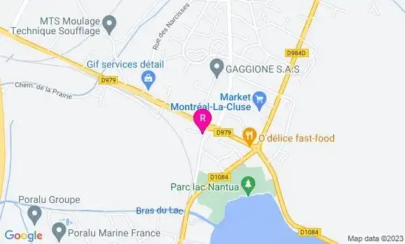 Localisation Pizzeria Le Trock Café
