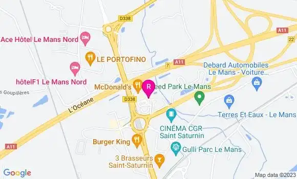 Localisation Restaurant Asiatique Jardin de Chine