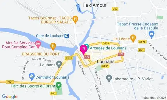 Localisation Bar Restaurant de l