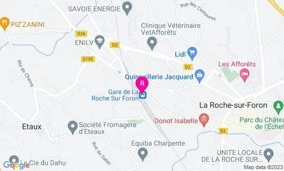 Localisation Brasserie de la Gare