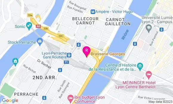 Localisation Brasserie Georges