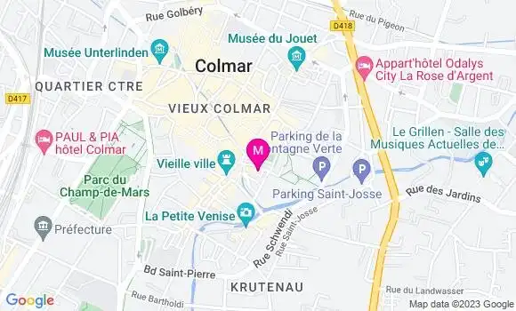 Localisation Restaurant  La Cour des Anges
