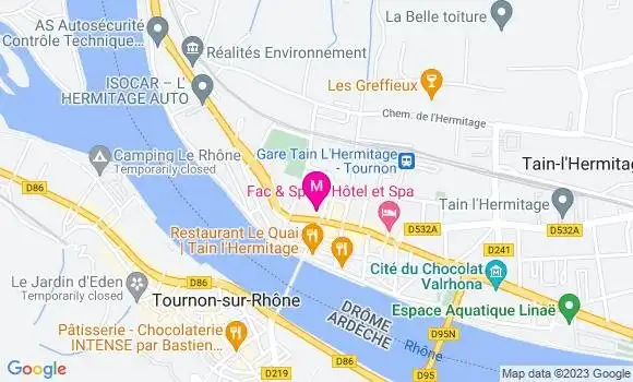 Localisation Restaurant  Le Trois