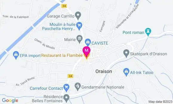 Localisation Restaurant  Le Petit Splendid