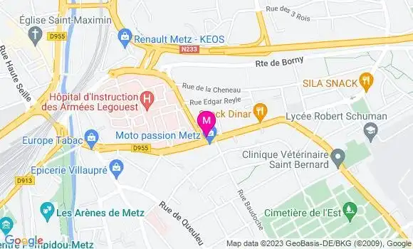 Localisation Brasserie Le Pont Rouge