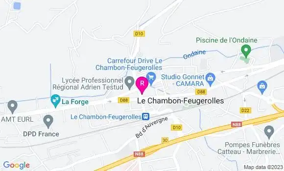 Localisation Restaurant  Le Feugerolles