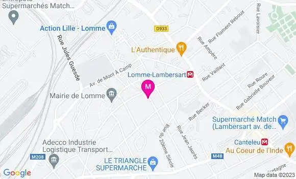 Localisation Restaurant  Entre Midi et Deux
