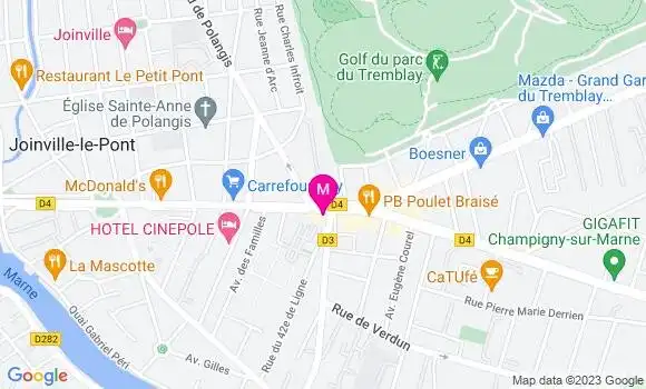 Localisation Restaurant  Chez Papa