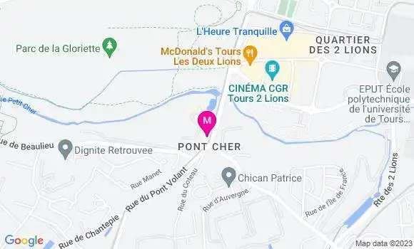 Localisation Restaurant  Le P