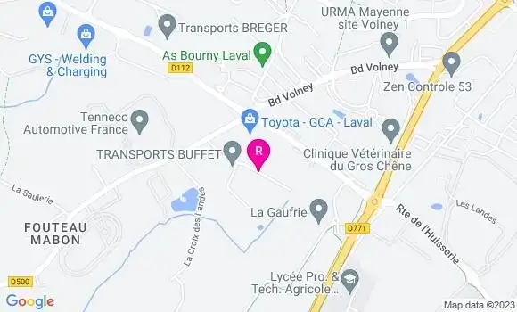 Localisation Le Bistrot du Pavillon