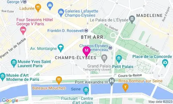 Localisation Brasserie Le Grand Palais
