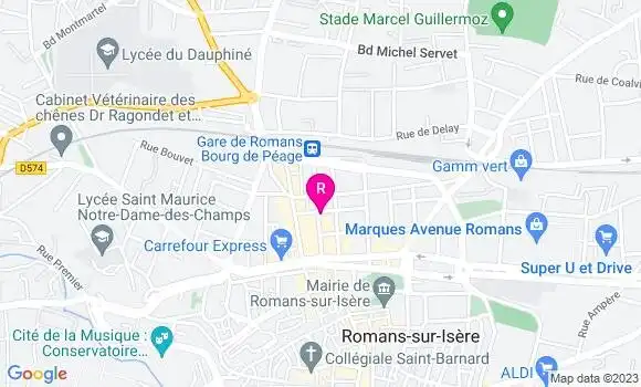 Localisation Restaurant Grec La Méridiana