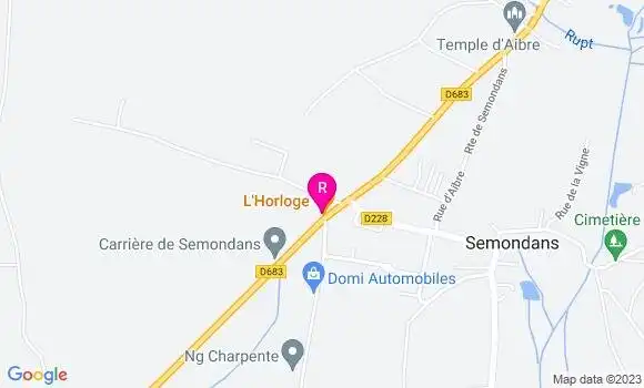 Localisation Restaurant  L