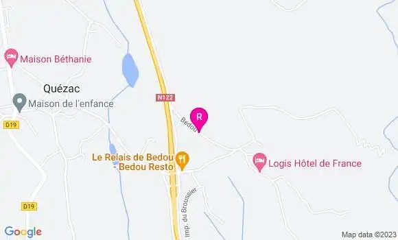Localisation Restaurant  Le Relais de Bedou