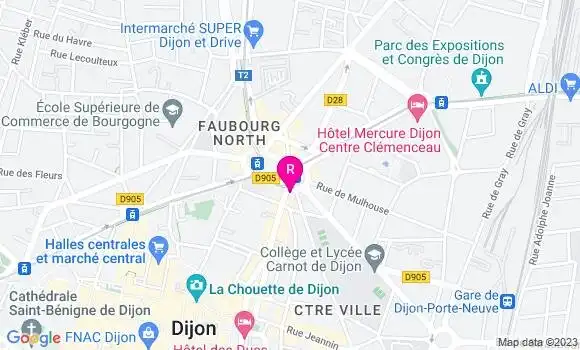 Localisation Restaurant  La Bourgogne