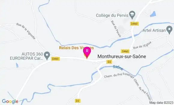Localisation Restaurant  Relais des Vosges