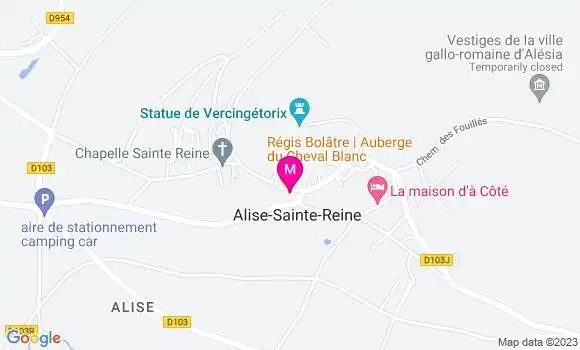 Localisation Auberge du Cheval Blanc