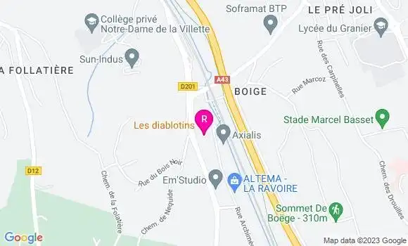 Localisation Restaurant  Les Diablotins