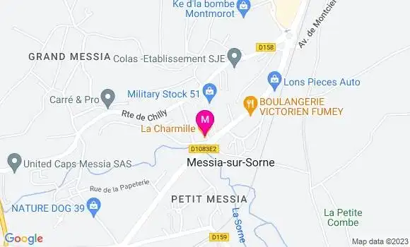 Localisation Restaurant  La Charmille